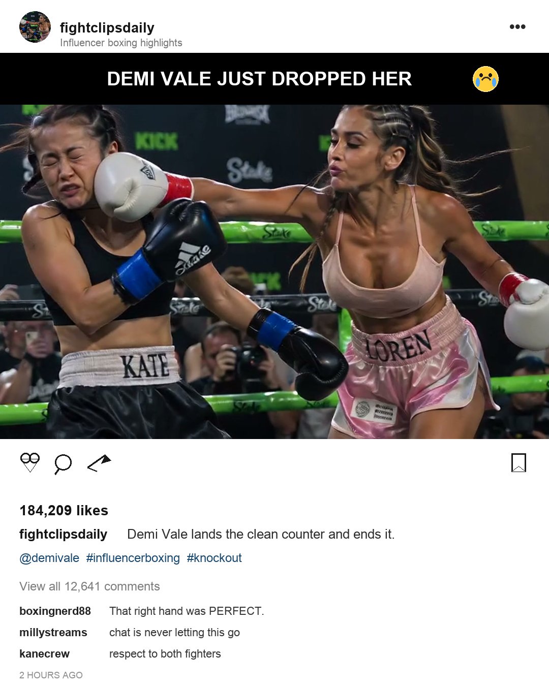 the fan-page repost is the distribution layer: other accounts carry the moment farther than the original upload