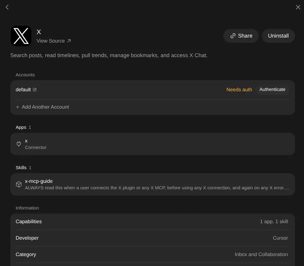 X connector for Grok Bot