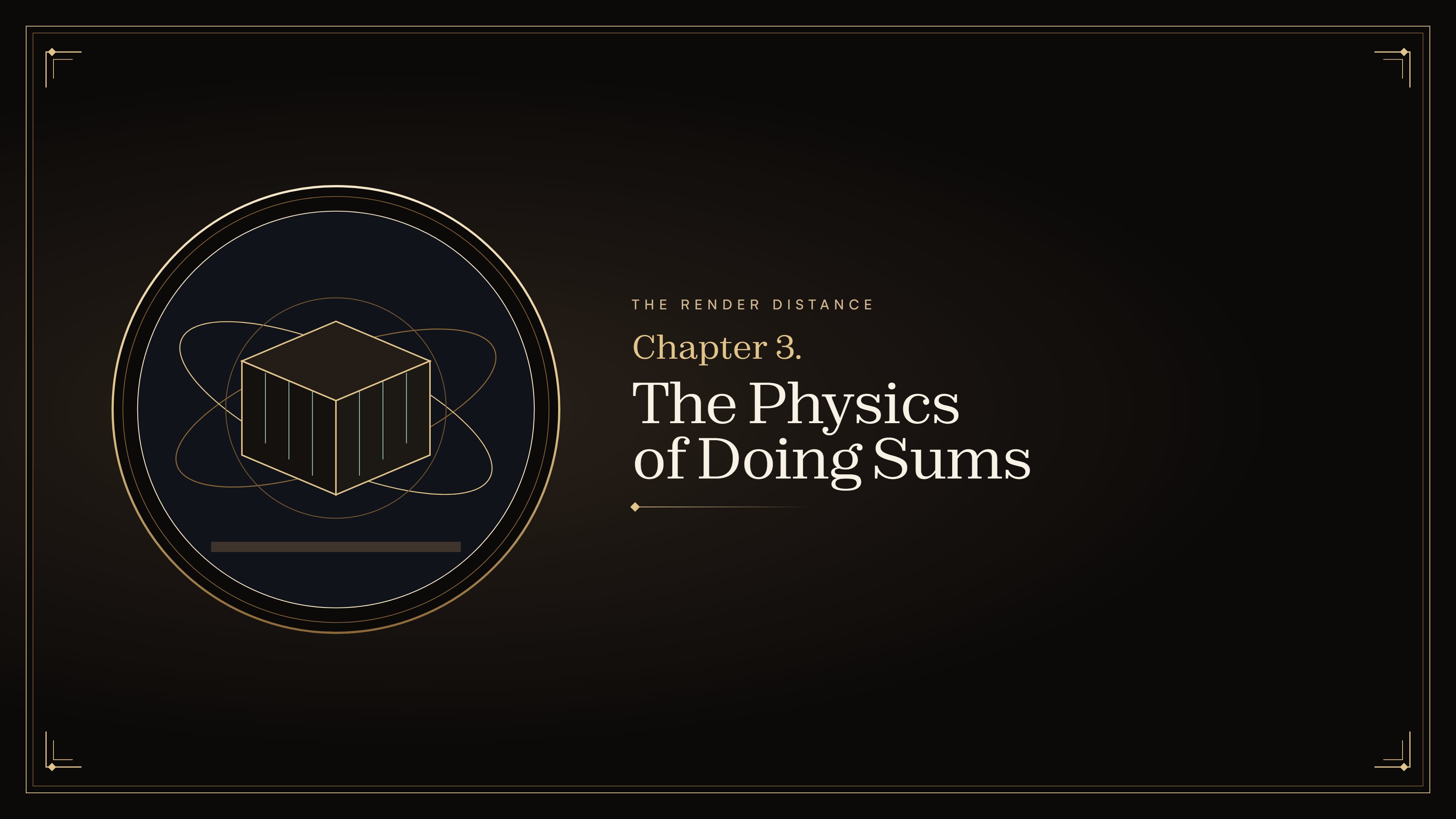 Chapter 3. The Physics of Doing Sums