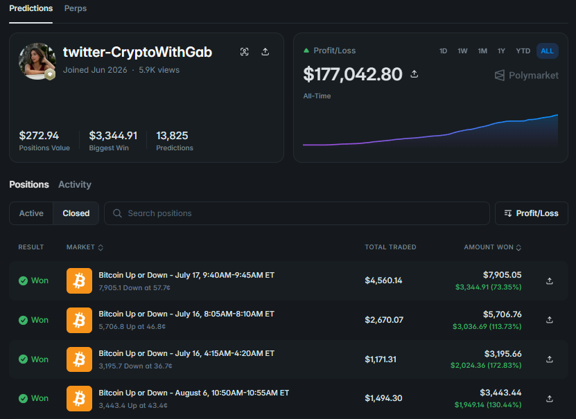 Wallet link: https://polymarket.com/@twitter-cryptowithgab?via=dan-kwpx