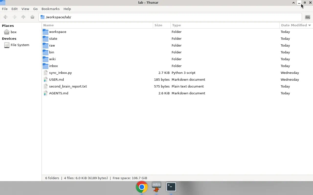Second brain / Karpathy style folder system for Grok Bot's home lab operation